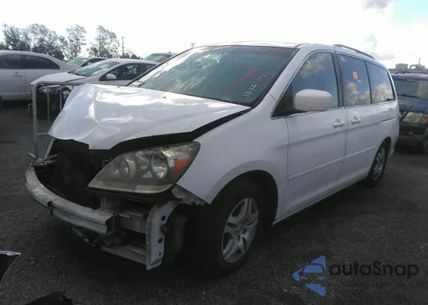 2006 Honda Odyssey Ex z USA, uszkodzony, nr VIN 5FNRL38426B074392